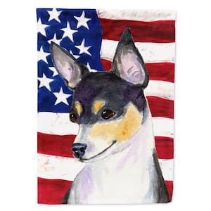 2.33 ft. x 3.33 ft. Polyester USA American 2-Sided Flag with Fox Terrier 2-Sided Flag Canvas House Size Heavyweight