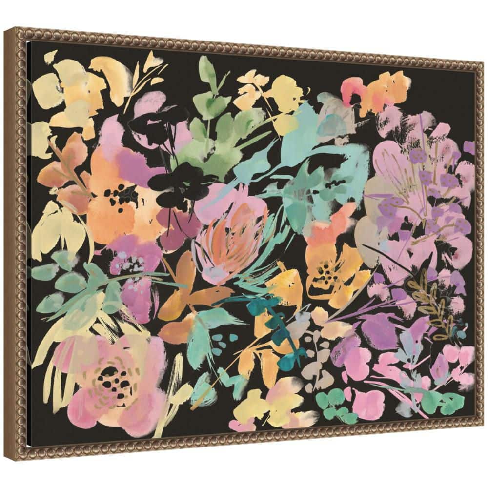 "Sylvie ""Sienna Thicket"" by Reed Rosebud Flowers Framed Canvas Art Print 18 in. x 24 in." price history on PriceWatchPro
