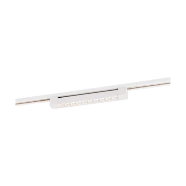 White Integrated LED Fixed Track 1 ft. Exposed Socket Light Bar
