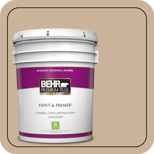 BEHR PREMIUM PLUS 5 gal. #T17-03 Sepia Filter Eggshell Enamel Low Odor Interior Paint & Primer