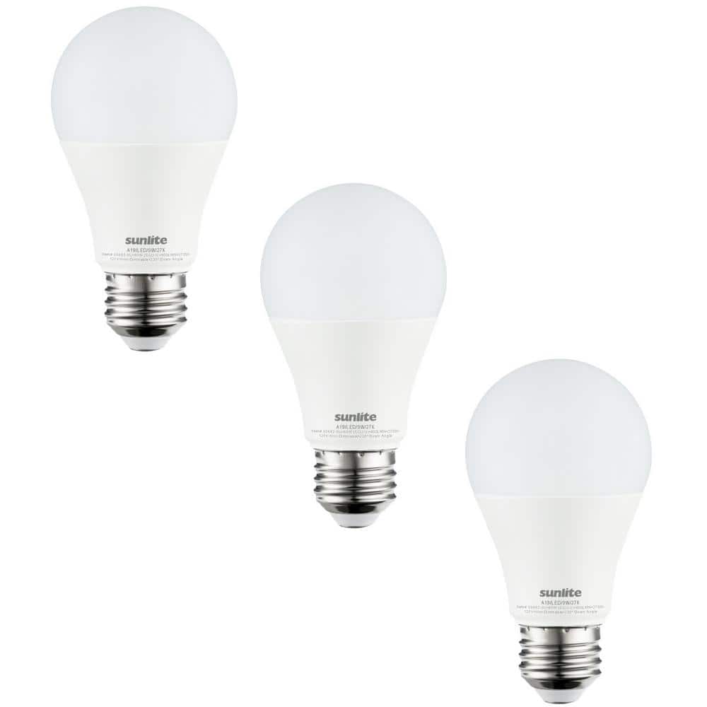 60-Watt Equivalent A19 Non-Dimmable Medium E26 Base Frost Household LED Light Bulb in Daylight 6500K (3-Pack) price history on PriceWatchPro