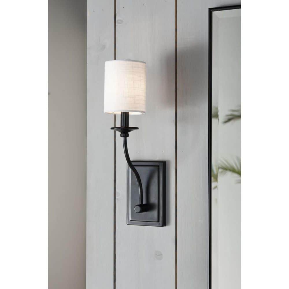 Bonita 1-Light Black Wall Sconce price history on PriceWatchPro