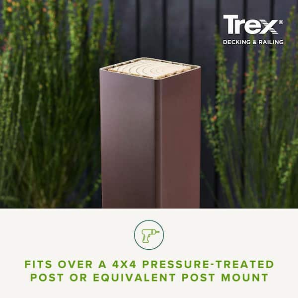 Trex 4-in x 4-in Rope Swing Composite Deck Post Base Trim