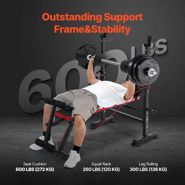 ウエイトトレーニング Bench press Tidoin 32.68 in. D x 67.72 in. W x 46.46 in. H Olympic