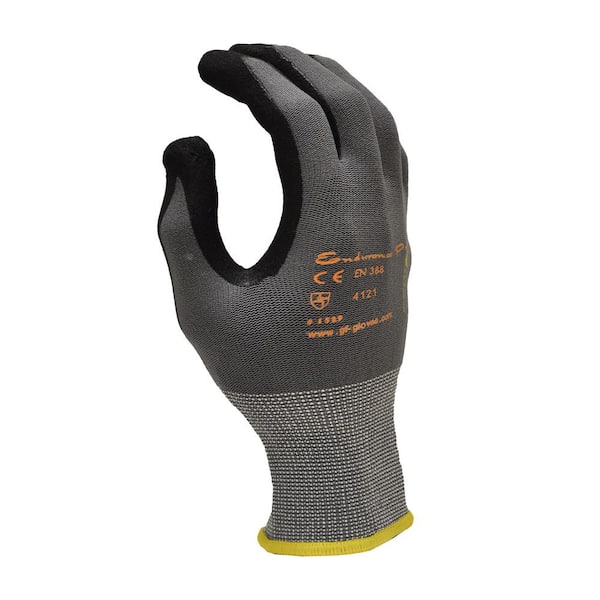 Nylon Work Gloves with Polyurethane Coated Palm, 1 Dozen, Large, X Lar