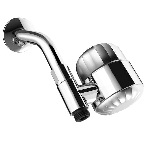 High Output External Retrofit 1.8 GPM Shower Head Filter in Polished Chrome