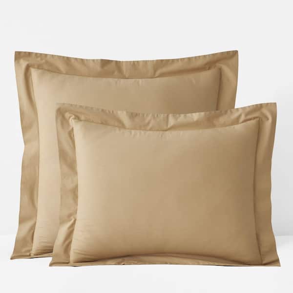 Company Cotton Garment Wash Wheat Cotton Percale Euro Sham