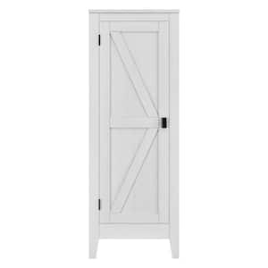 HONEY JOY Narrow Bathroom Storage Cabinet Freestanding Side Storage  Organizer with Adjustable Shelves Drawer White TOPB006671 - The Home Depot