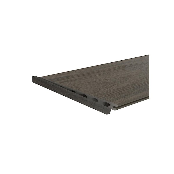 NewTechWood UltraShield 16 ft. Spanish Walnut Angle End Cap for Composite Decking Boards (10 Per Bag)