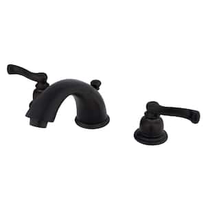 Magellan 2-Handle 8 in. Widespread Bathroom Faucets with Plastic Pop-Up in Oil Rubbed Bronze