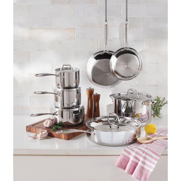 Signature Tri-Ply Clad 12-Piece Stainless Steel Cookware Set