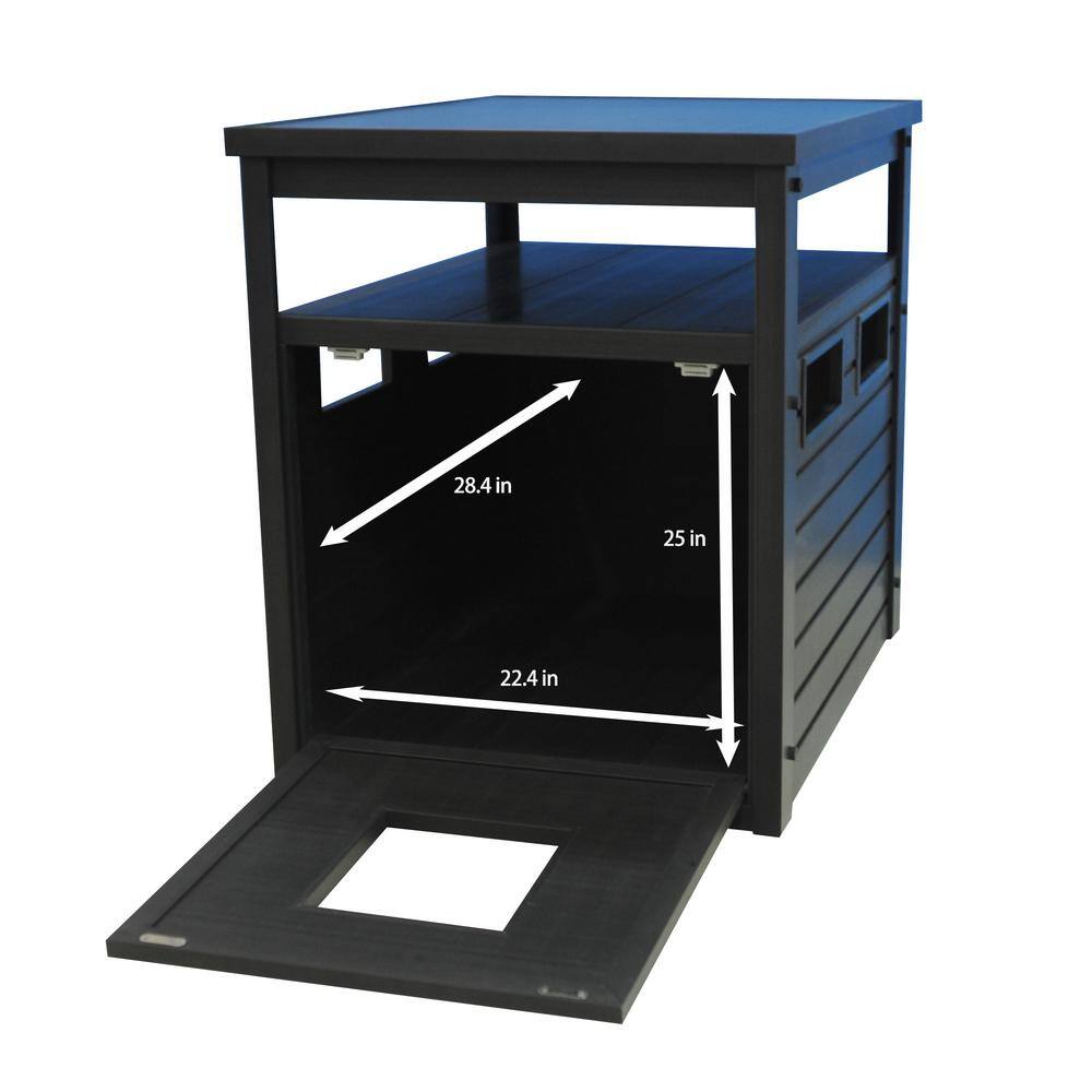 Espresso ECOFLEX Jumbo Litter Box Enclosure End Table