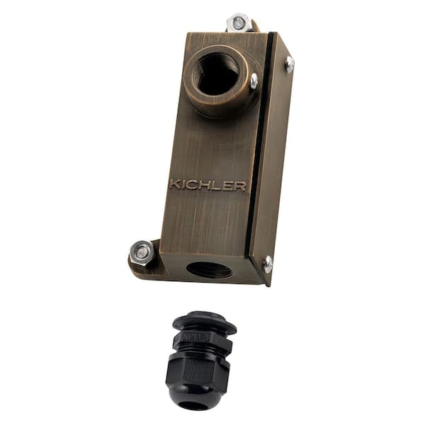 KICHLER Centennial Brass Outdoor Landscape Junction Box Mounting Bracket (1-Pack)