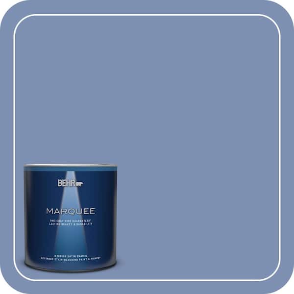 BEHR MARQUEE 1 qt. #600D-5 Babbling Brook Satin Enamel Interior Paint & Primer