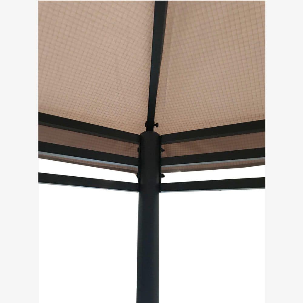 Beige Whisper 12' x 12' Double-Tiered Gazebo Canopy Replacement