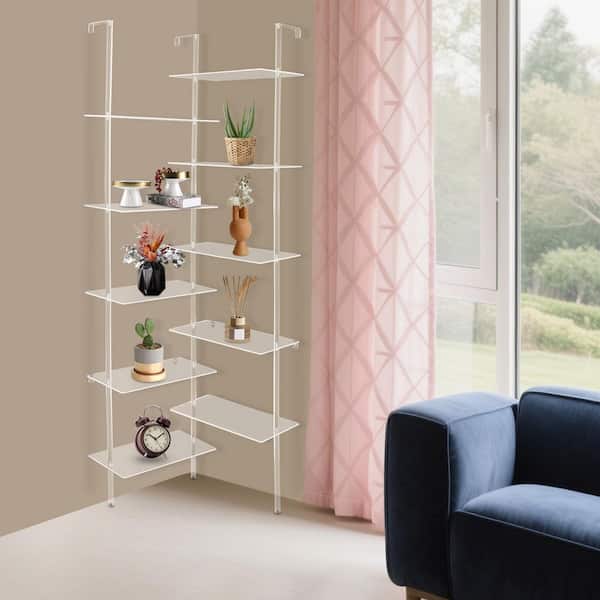 YIYIBYUS 22 in. x 73.6 in. Clear Acrylic Rectangle Decorative Stand Photo Frame Decorative Ornament Display Stand