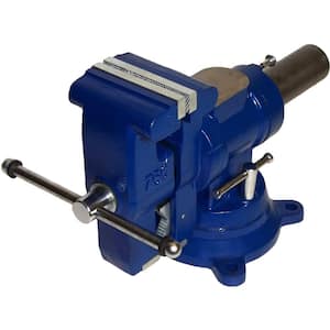 5-1/8 in. Multi Jaw Rotating Combination Pipe and Bench Vise Swivel Base