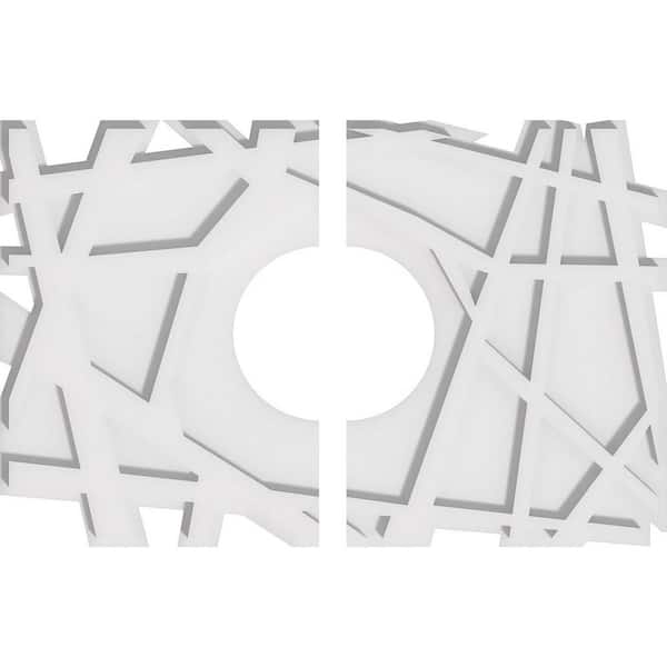 Ekena Millwork 1 in. x 22 in. x 14.625 in PVC Medallion Moulding