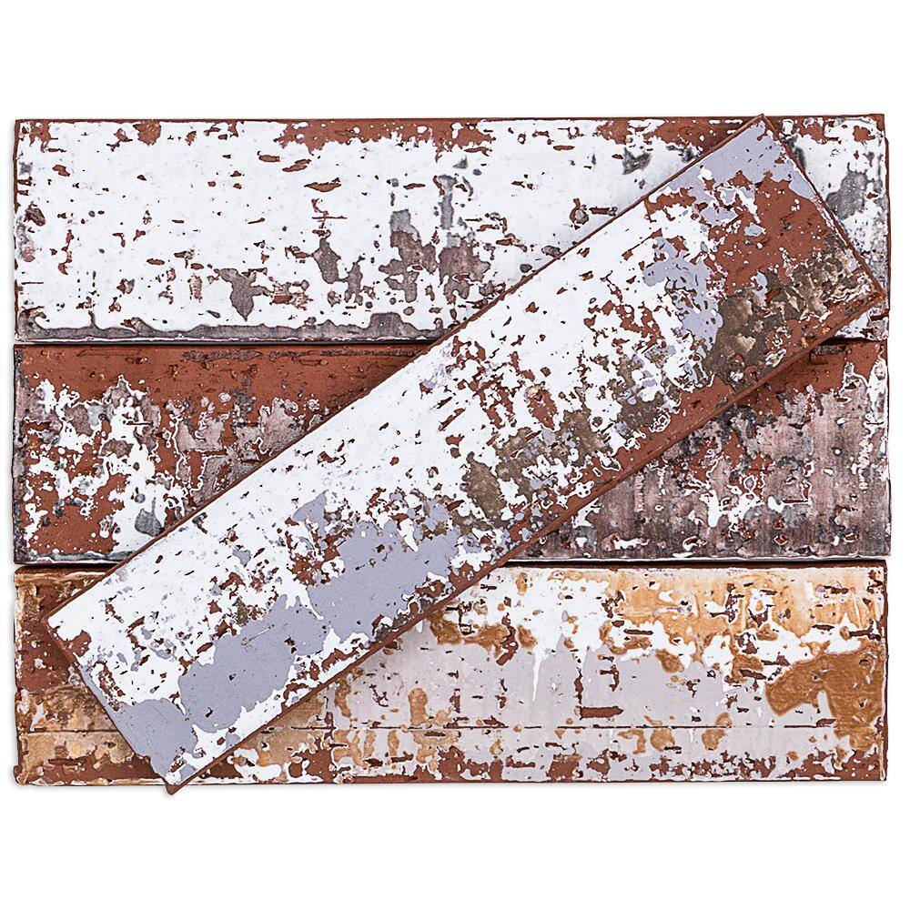 City Brick Natural Red Rectangular Subway Wall Tile