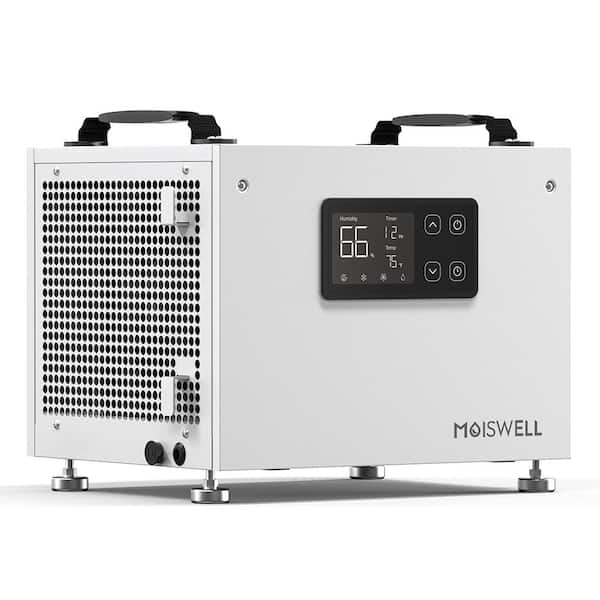 70 pt. 1,000 sq. ft.Bucketless Energy Star Most Efficient Commercial Dehumidifier with Hose for Crawlspace Home in White