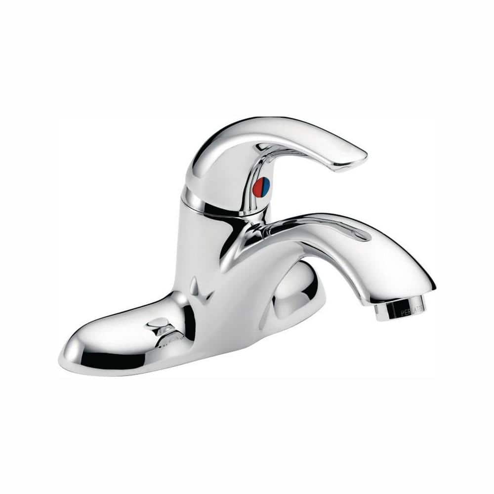 Delta Commercial 4 in. Centerset Single-Handle Bathroom Faucet in Chrome, Grey -  22C141