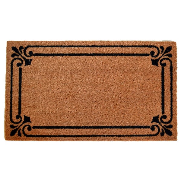 Vinyl Back A Friend With Weed 18" x 30" Coco Coir Doormat 