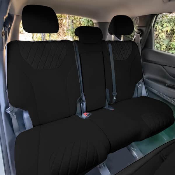 FH Group Neoprene Custom Fit Seat Covers for 2019 - 2023 Hyundai Santa Fe26.5 in. x 17 in. x 1 in. Rear Set, Black