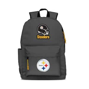 17 in. Gray Pittsburgh Steelers 2-Logo Campus Laptop Backpack