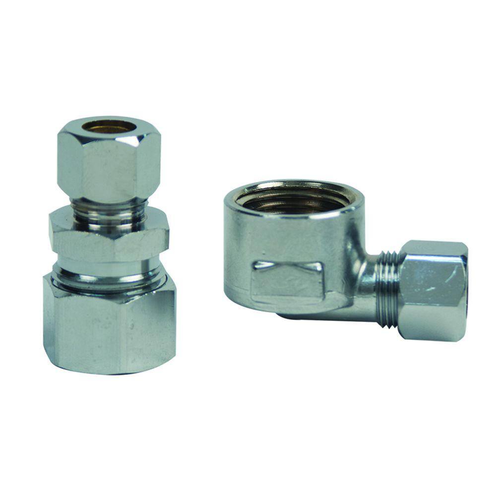 BrassCraft 1/2 in. Compression and 1/2 in. FIP Brass Water Supply ...