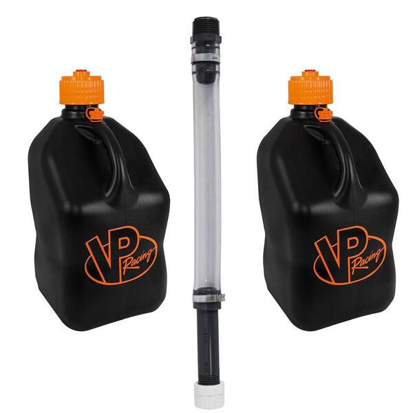 VP Racing Fuels 5 Gal. Motorsport Racing Can (2-Pack) with 14 in. Hose Kit