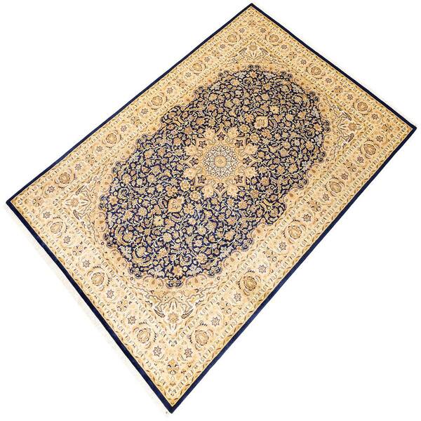 Solo Rugs Mogul One-of-a-Kind Traditional Navy 6 ft. 2 in. x 9 ft. 1 in. Area Rug