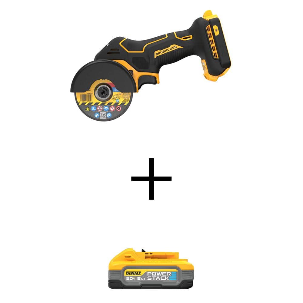 20V XR Lithium-Ion Cordless 3 in. Cut-Off Tool with POWERSTACK 20V 5.0Ah Battery Pack price history on PriceWatchPro