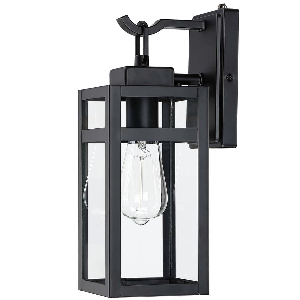 Pia Ricco 1 Light Black Dusk to Dawn Outdoor Light Fixtures Wall Mount ...