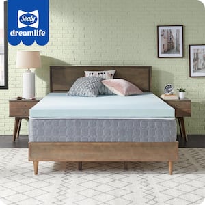 Dreamlife 3 in. Twin XL Gel Memory Foam Mattress Topper