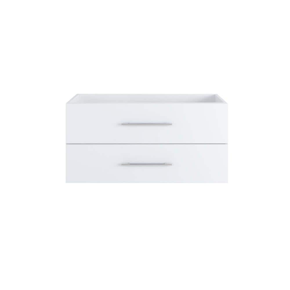 Napa 42 in. W x 20 in. D x 21 in. H Single Sink Bath Vanity Cabinet without Top in Glossy White, Wall Mounted price history on PriceWatchPro