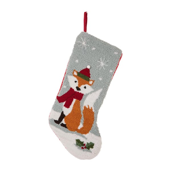 Hooked Stocking (Reindeer and Fox) (Set of 2)
