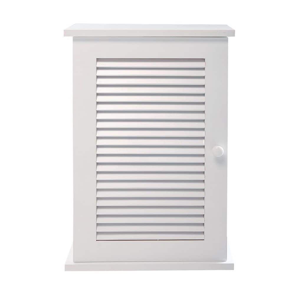 Tileon 13.8 in. W x 21 in. H Small Rectangular White MDF Surface Mount