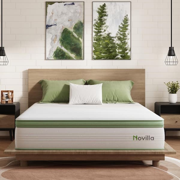 Queen Medium Gel Memory Foam Hybrid Mattress 10 in. Bed-in-a-Box Mattress