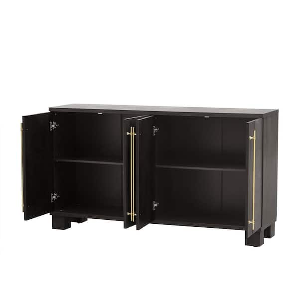 COWLOWN 60 in. W x 15.7 in. D x 33.8 in. H Bathroom Gray Linen Cabinet