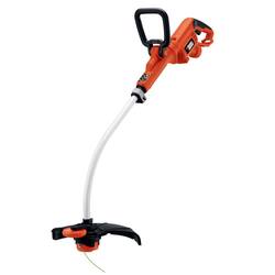 BLACK+DECKER 14 in. 7.5 AMP Corded Electric Curved Shaft 0.080 in. Single Line 2-in-1 String Trimmer & Lawn Edger with Automatic Feed