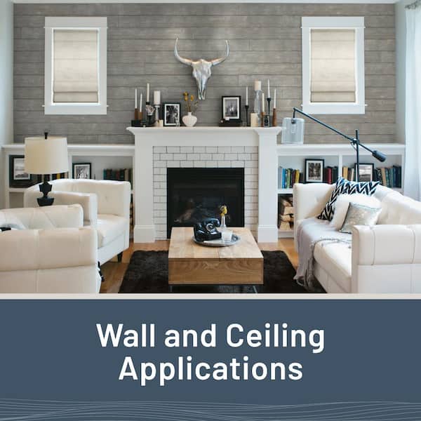 1 in. x 6 in. x 8 ft. Barn Wood Gray Shiplap Pine Board (6-Pack)