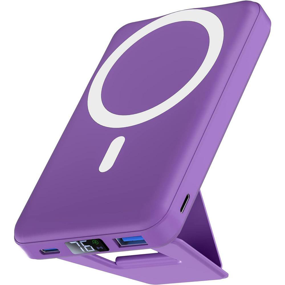 Etokfoks Wireless Portable Charger Foldable 10000mAh Magnetic Power 