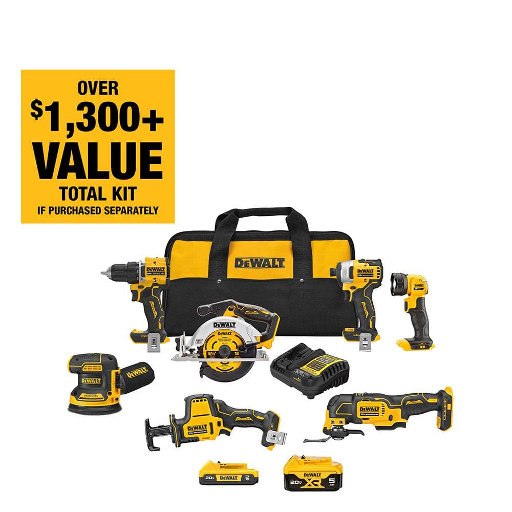 7 piece dewalt 20 volt set sale