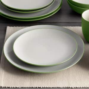 Colorwave Apple 8.25 in. (Green) Stoneware Coupe Salad Plates, (Set of 4)