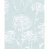 Carolyn Light Blue Dandelion Paper Strippable Roll (Covers 56.4 sq. ft.)