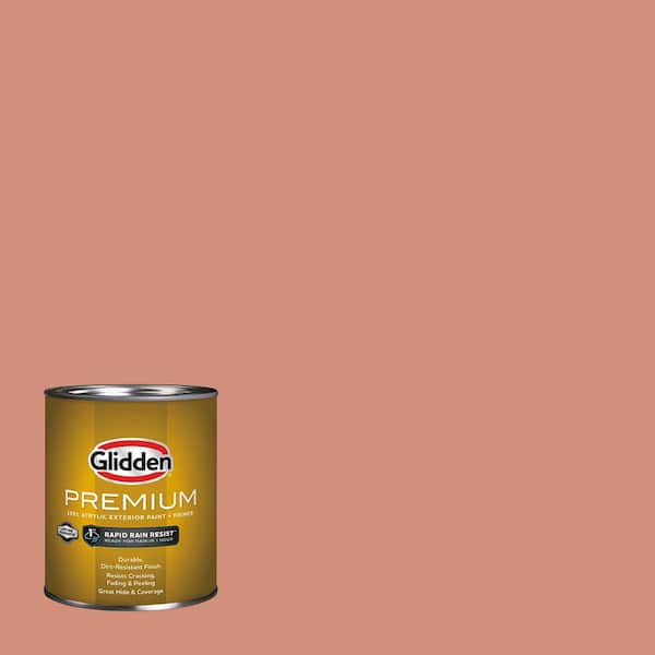 Glidden Premium 1 qt. Orange Essential PPG1063-5 Flat Exterior