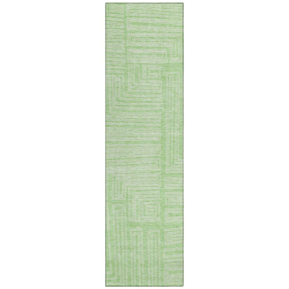 Chantille Machine Washable Indoor/Outdoor Abstract ACN1045 Mint 2 ft. 3 in. x 7 ft. 6 in. Area Rug price history on PriceWatchPro