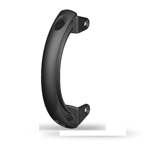 Polymer Pull Gate Handle Side Legs, Alignment and Strength Left and Right Reversible Aluminum, Vinyl, and Wood - Black