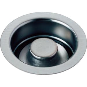 4-1/2 in. Kitchen Sink Disposal and Flange Stopper in Arctic Stainless