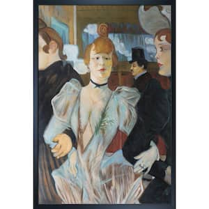 La Goulue arriving at Moulin Rouge by Henri de Toulouse-Lautrec Studio Black Framed People Art Print 25.5 in. x 37.5 in.